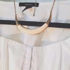 Gold and Cream Necklace